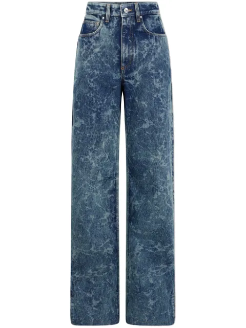Rabanne washed wide-leg jeans Blue 24HCPA002CO0500