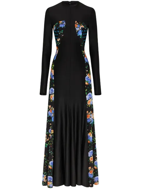 Rabanne Dali Rock maxi dress Black 24HJRO035VI0269