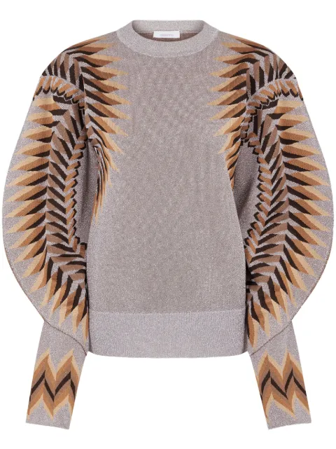 Rabanne jacquard sweater Grey 24HMPU009ML0302