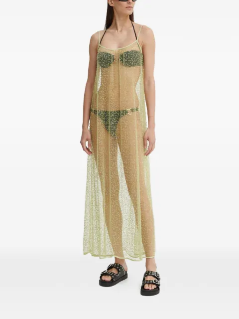 SAMSOE SAMSOE SAMALLY beaded midi dress Green F24200141
