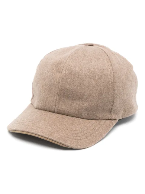 Sease six-panel cashmere cap Brown AC032TN373