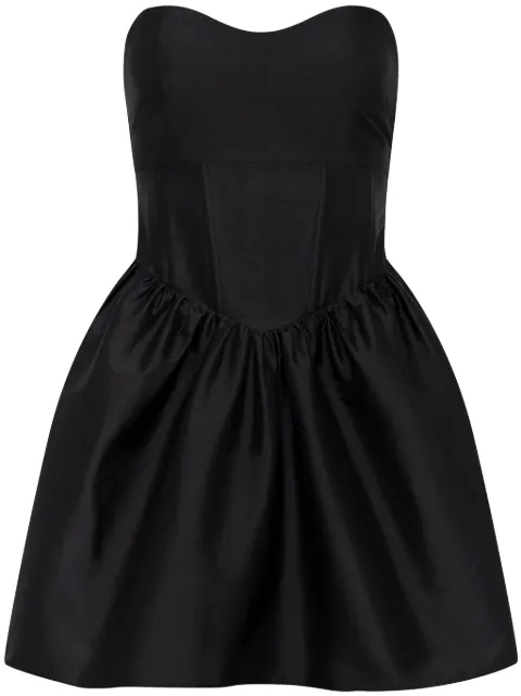 AZEEZA Naina mini dress Black NAINAMINITAFFETABLACK