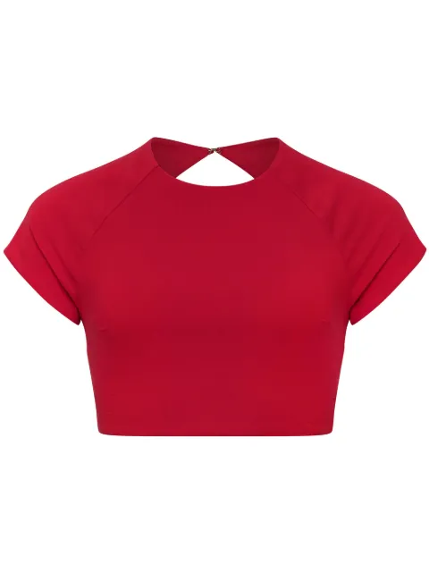 AZEEZA Aura top Red AURATOPSTRETCHSATINGARNET