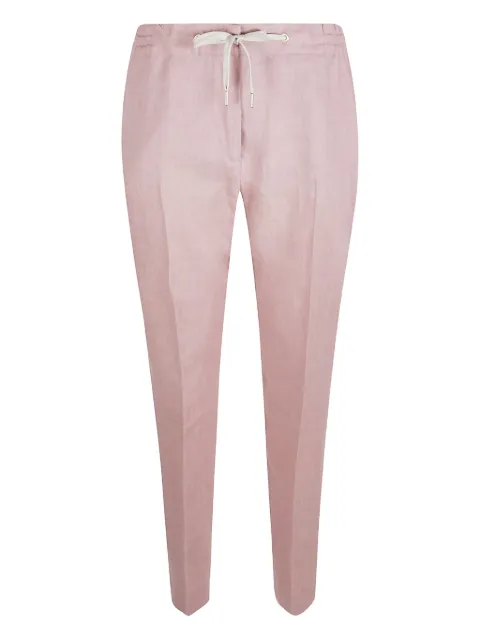 Eleventy elasticated-waistband trousers Pink K80PANE01