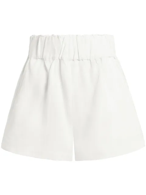 BONDI BORN Universal linen shorts White RTW907SLWHT