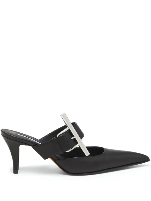 Alexander McQueen 70mm Francisco leather mules Black 808165WHABS