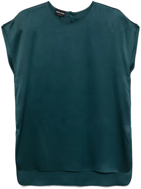 Giorgio Armani silk blouse Green GW000573TE10101