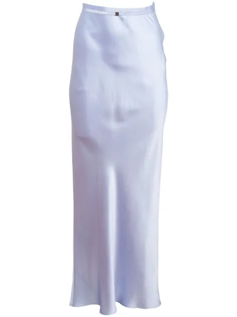 Fleur Du Mal silk skirt Blue SK0201
