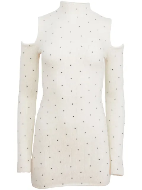 Fleur Du Mal embellished mini dress White DR05750969