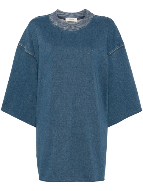 System denim jersey top Blue SY2E9NTOT01W
