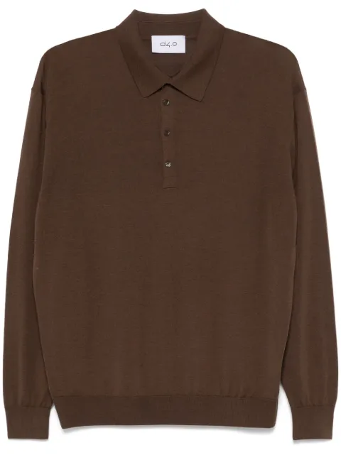 D4.0 fine-knit polo shirt Brown 7301606