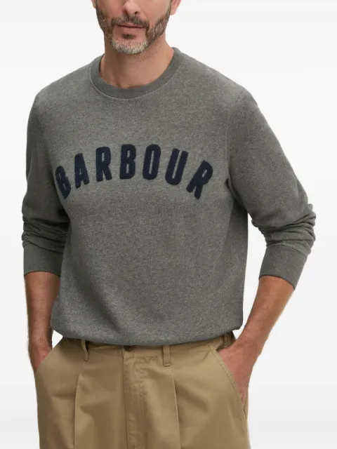Barbour Prep logo crew-neck sweater Grey MOL0101GY53