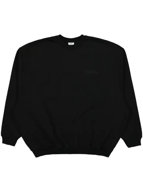 VETEMENTS logo-embroidered sweatshirt Black UA65CW100B