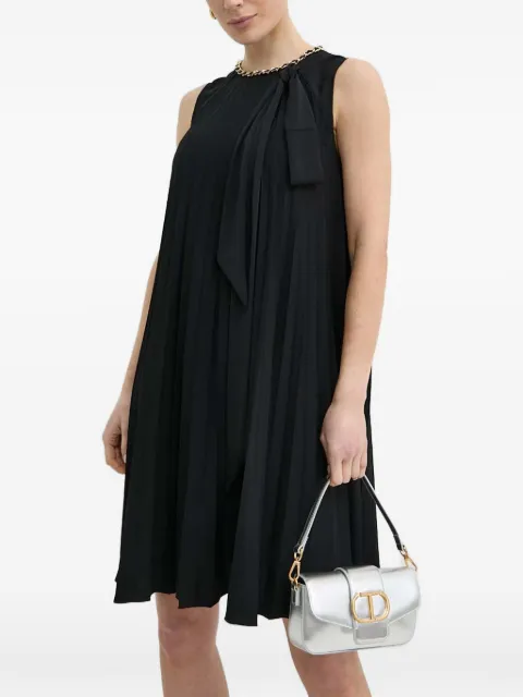 NISSA pleated mini dress Black RC14842