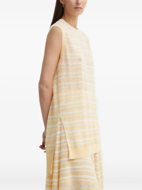 AERON striped sleeveless knit top Neutrals TO511502