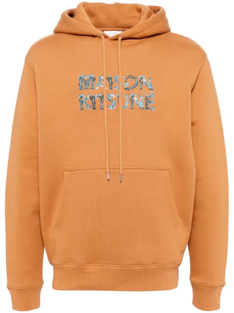 Maison Kitsuné Wooland Alphabet Comfort hoodie Orange NM00704KM0307P270