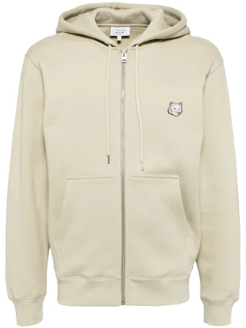 Maison Kitsuné bold fox head comfort hooded jacket Green MM00714KM0307