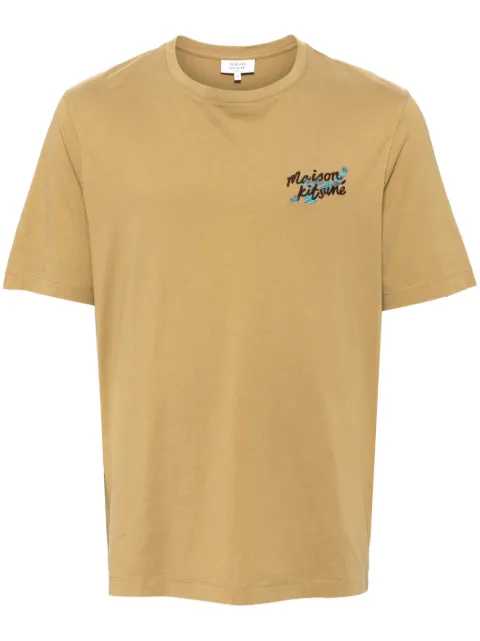 Maison Kitsuné handwriting comfort T-shirt Neutrals NM00117KJ0008P252