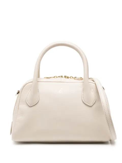 agnès b. leather boston cross baby bag White P426VCW4