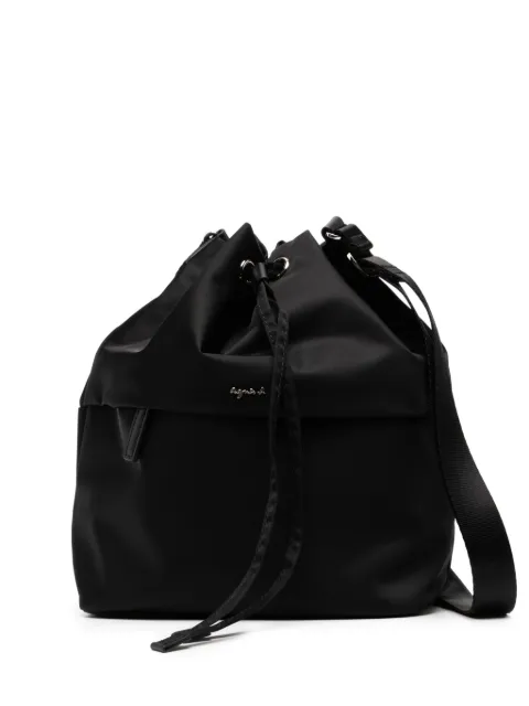 agnès b. drawstring crossbody bag Black P500VN01