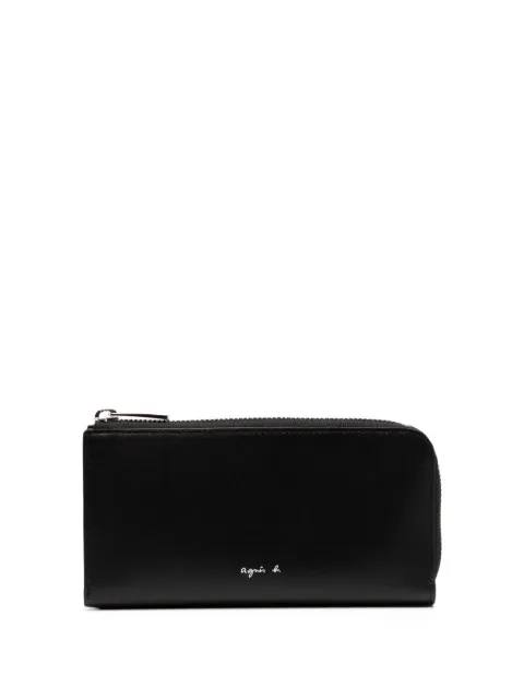 agnès b. leather card case Black P410VCX0