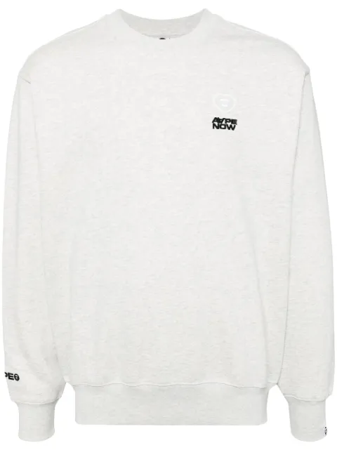AAPE BY *A BATHING APE® logo-patched sweatshirt Grey ASWB321XAN