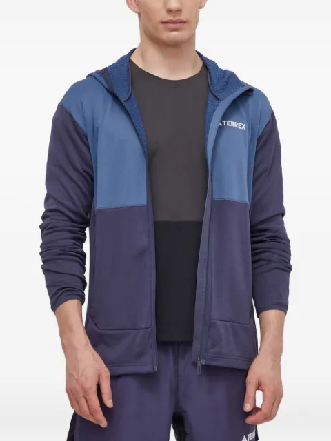 adidas panelled zip-up hoodie Blue IP3678