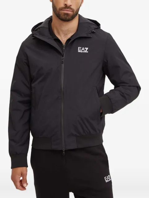 Ea7 Emporio Armani hooded zip jacket Black 8NPB21PNFZZ