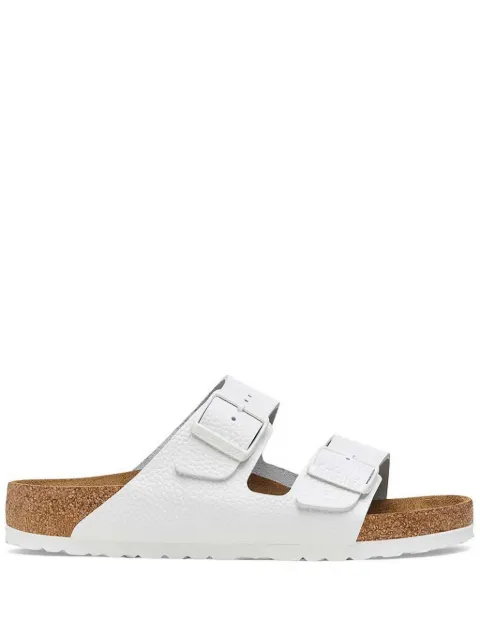 Birkenstock Arizona leather slides White 1025048