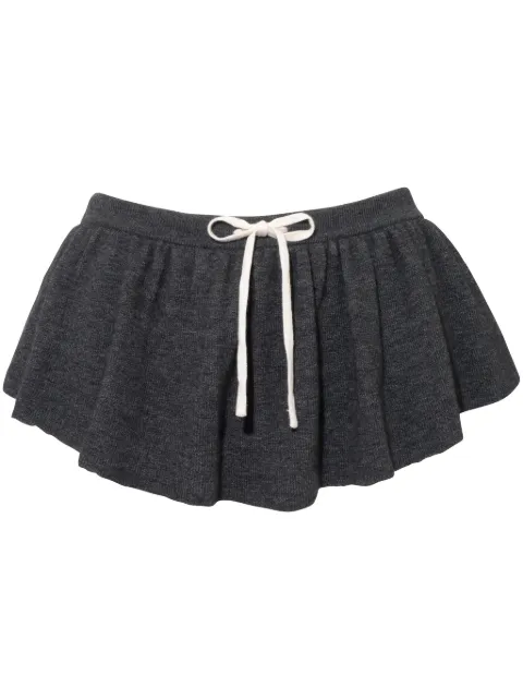 Cashmere In Love Windy mini skirt Grey WINDYEBONYGREY