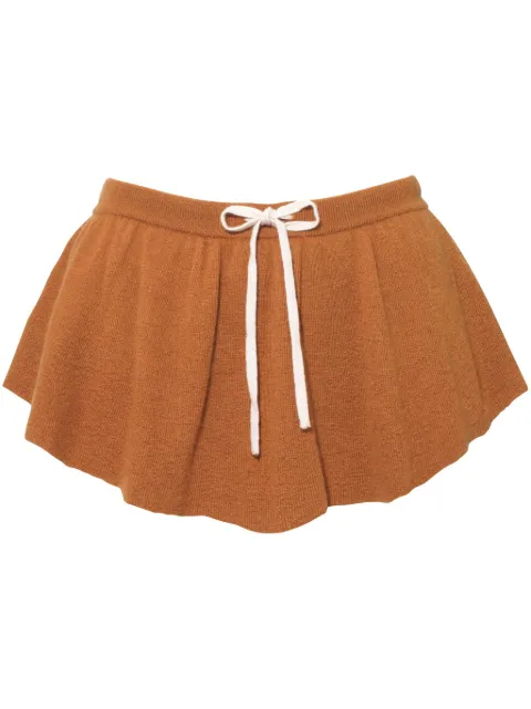 Cashmere In Love Windy mini skirt Brown WINDYBUTTERSCOTCH