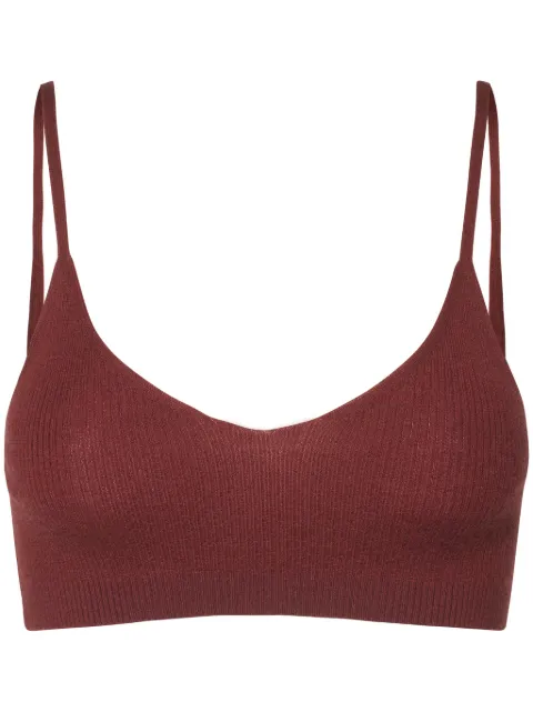 Cashmere In Love knitted bralette Brown ALESSISHIRAZ