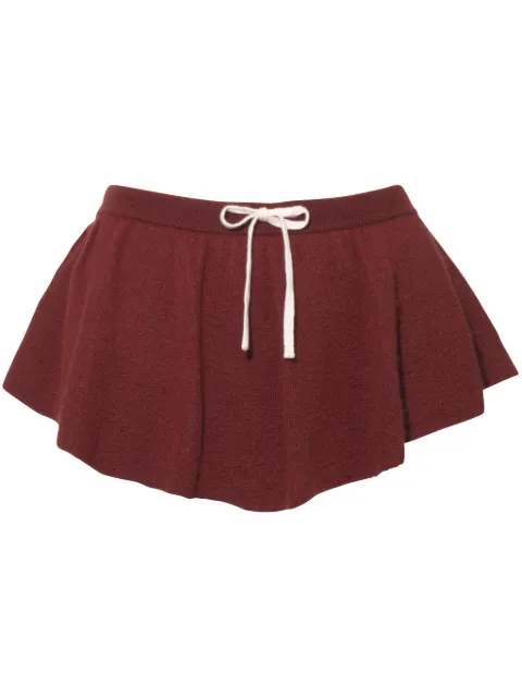 Cashmere In Love Windy mini skirt Brown WINDYSHIRAZ