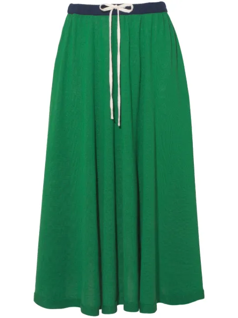 Cashmere In Love knitted circle skirt Green BLOOMGREEN
