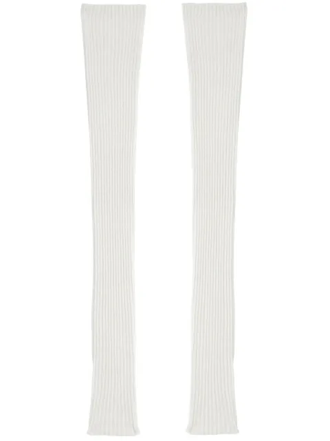 Cashmere In Love cashmere arm warmers White AVONIVORY