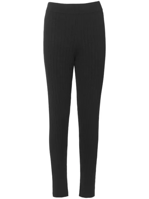 Cashmere In Love Luz ribbed wool-cashmere track pants Black LUZBLACK