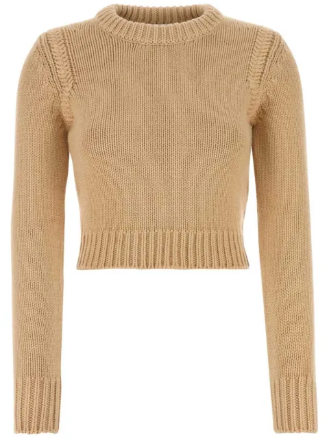 Chloé cropped sweater Brown CHC24AMP01520