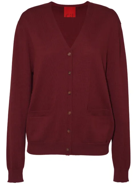 Cashmere In Love Quinn cardigan Red QUINNSHIRAZ