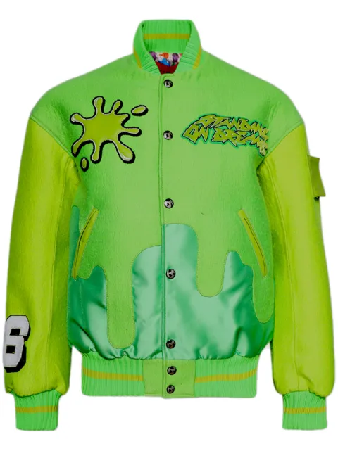 MEMBERS OF THE RAGE oversized varsity jacket Green MTFW24BB04600