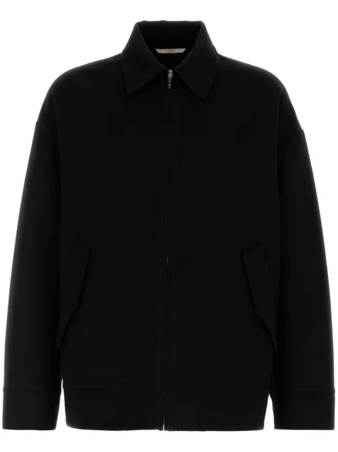 Valentino Garavani zip-up shirt jacket Black VCIM412KA