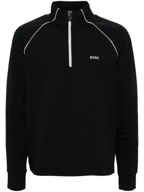 BOSS zip-neck sweatshirt Black 50518194
