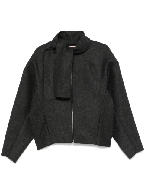 Plan C felted jacket Grey JKCAF58D01TW047