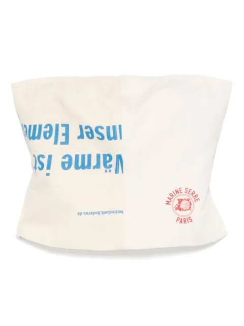 Marine Serre Regenerated Tote Bags top Neutrals WTO436AUWOV0009