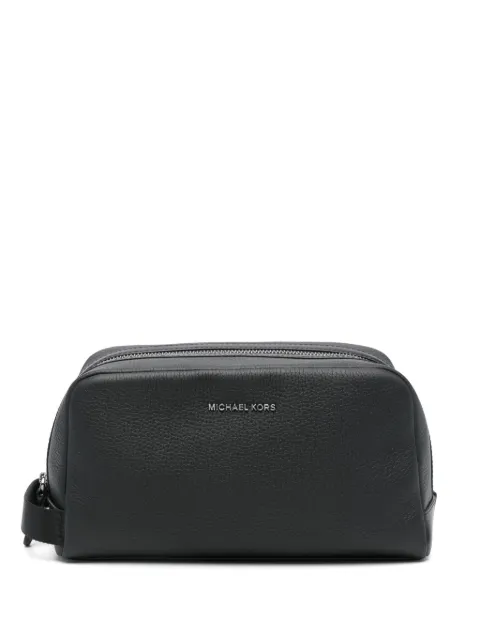 Michael Kors logo-lettering wash bag Black 33F4LHDV1L