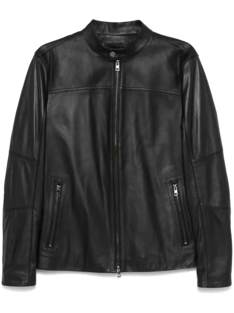 Michael Kors mock-neck biker jacket Black CB98CF17KS