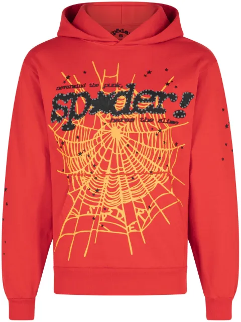 SP5DER P*NK V2 "Red" Hoodie Red SP5DER06