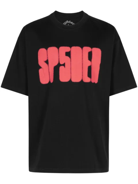 SP5DER Focused Logo "Black" T-shirt Black SP5DER04