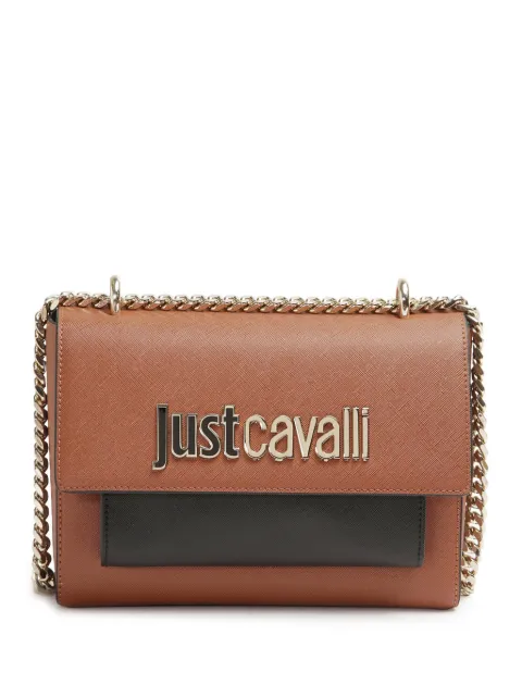 Just Cavalli logo-plaque cross body bag Brown 77RA4BB2ZS766