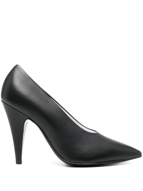 Moschino 100mm leather pumps Black MA1050AC0LMW5