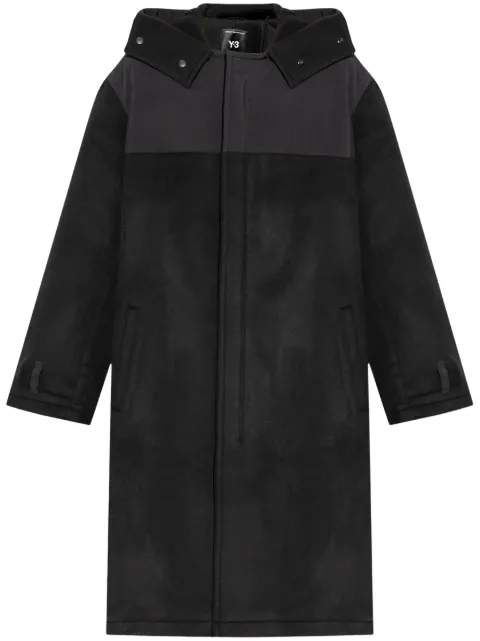 Y-3 hooded trench coat Black IW7500